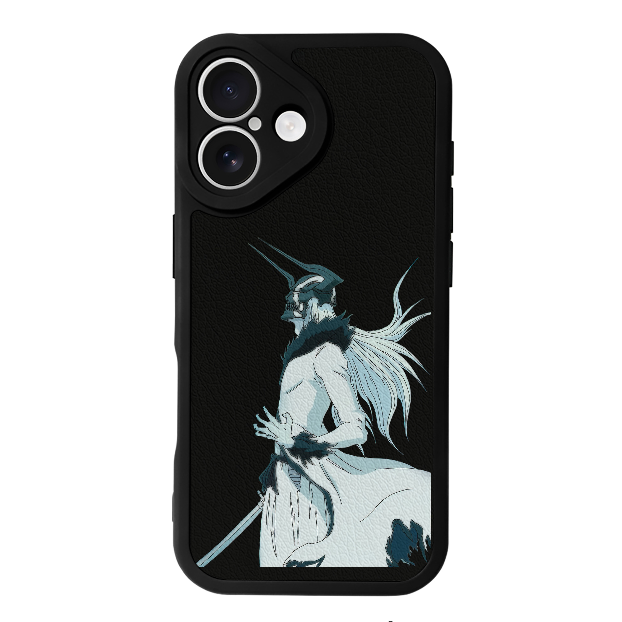 ブリーチ 黒崎一護（くろさき いちご）BLEACH Kurosaki Ichigo 【iPhone 16シリーズ対応】シリコンスマホケース（レザー調） 材質：シリコン